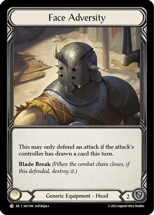 Face Adversity (HVY198) Cold Foil
