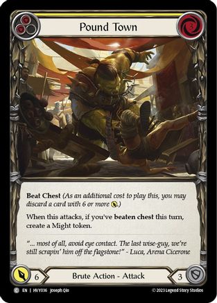 Pound Town (Yellow) (HVY036) Rainbow Foil
