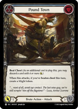 Pound Town (Blue) (HVY037) Rainbow Foil