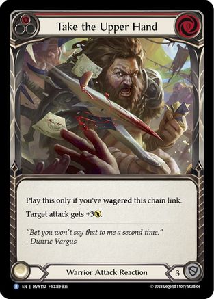 Take the Upper Hand (Red) (HVY112) Rainbow Foil