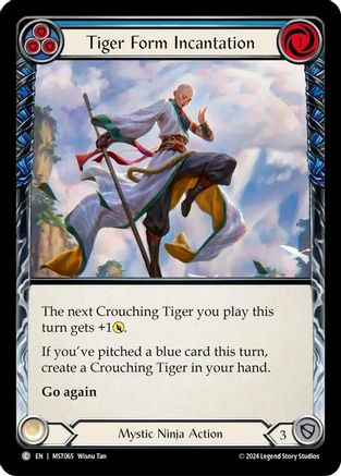 Tiger Form Incantation (Blue) (MST065) Rainbow Foil
