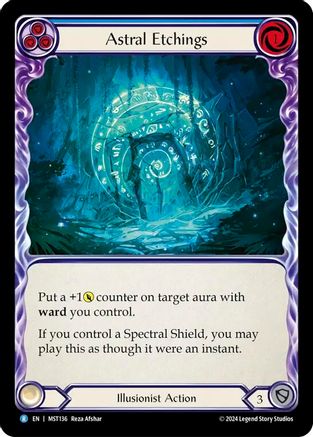 Astral Etchings (Blue) (MST136) Rainbow Foil