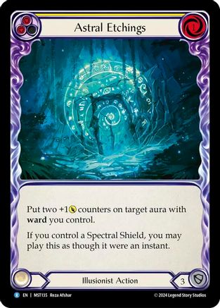 Astral Etchings (Yellow) (MST135) Rainbow Foil