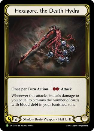 Hexagore, the Death Hydra - FAB186 (Golden) - FAB186 (FAB186) Cold Foil