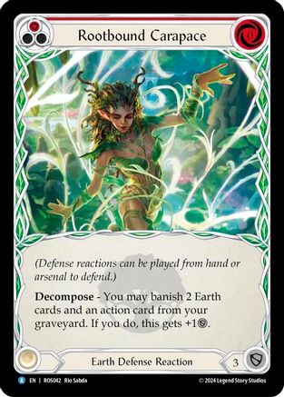 Rootbound Carapace (Red) (ROS042) Rainbow Foil