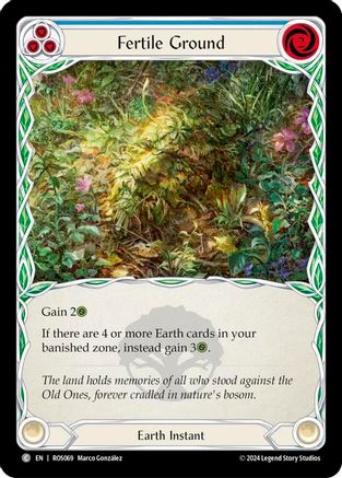 Fertile Ground (Blue) (ROS069) Rainbow Foil