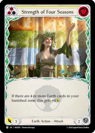 Strength of Four Seasons (Yellow) (ROS059) Rainbow Foil