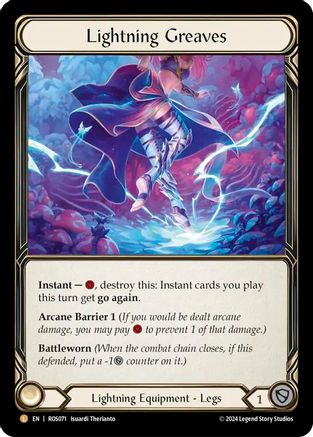 Lightning Greaves (ROS071) Rainbow Foil