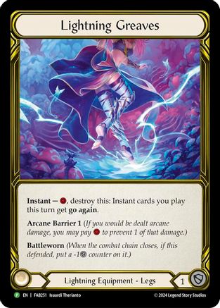 Lightning Greaves (Golden) - FAB251 (FAB251) Cold Foil