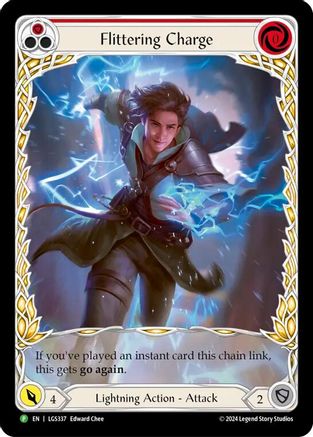 Flittering Charge (Red) (Extended Art) (LGS337) Rainbow Foil