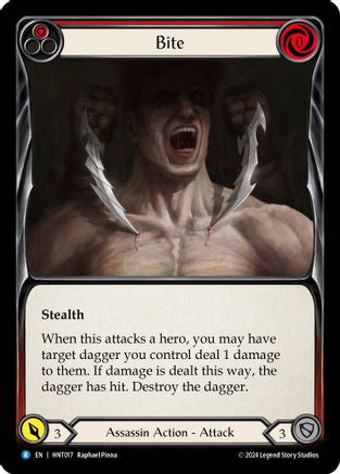 Bite (Red) (HNT017) Rainbow Foil