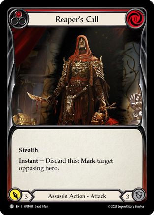 Reaper's Call (Red) (HNT044) Rainbow Foil
