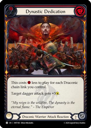 Dynastic Dedication (Red) (HNT108) Rainbow Foil
