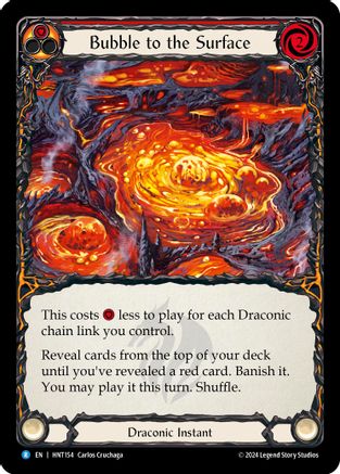 Bubble to the Surface (Red) (HNT154) Rainbow Foil