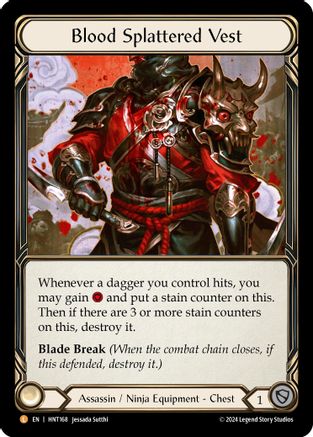 Blood Splattered Vest (HNT168) Rainbow Foil