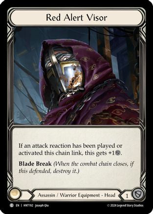 Red Alert Visor (HNT192) Cold Foil