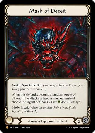 Mask of Deceit (HNT011) Rainbow Foil