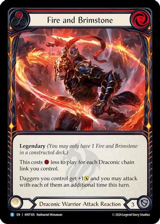 Fire and Brimstone (HNT105) Rainbow Foil