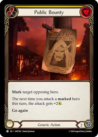 Public Bounty (Yellow) (HNT242) Rainbow Foil