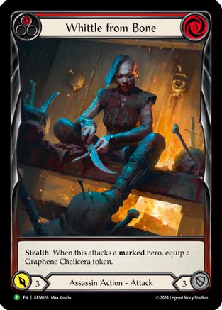Whittle from Bone (Red) (GEM026) Rainbow Foil
