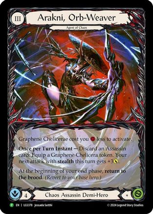 Arakni, Orb-Weaver (Extended Art) - LGS378 (LGS378) Rainbow Foil
