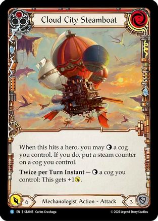 Cloud City Steamboat (Red) (SEA015) Rainbow Foil