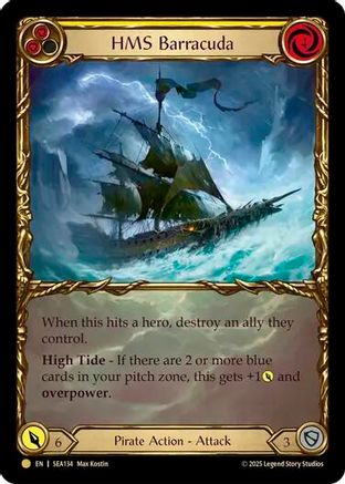 HMS Barracuda (Treasure) (SEA134) Cold Foil