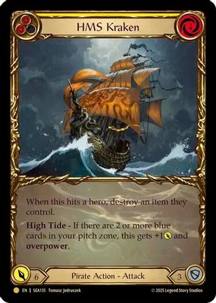 HMS Kraken (Treasure) (SEA135) Cold Foil