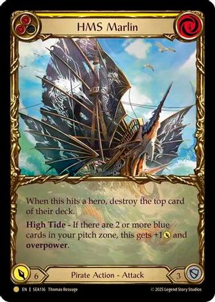 HMS Marlin (Treasure) (SEA136) Cold Foil