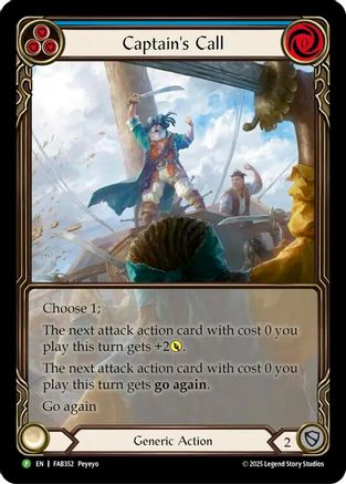 Captain's Call (Blue) - FAB352 (FAB352) Rainbow Foil