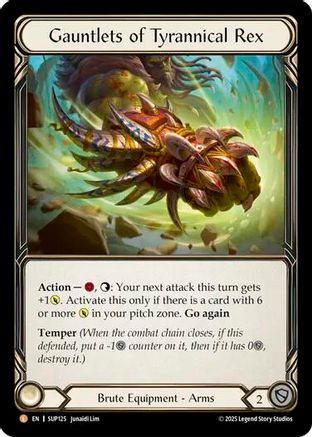 Gauntlets of Tyrannical Rex (SUP125) Rainbow Foil