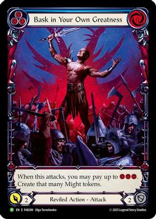Bask in Your Own Greatness (Blue) - FAB389 (FAB389) Rainbow Foil