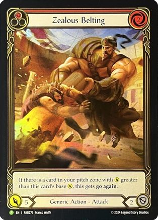 Zealous Belting (Extended Art) - FAB276 (FAB276) Rainbow Foil