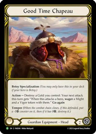 Good Time Chapeau (Golden) - FAB304 (FAB304) Cold Foil