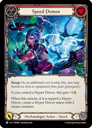 Speed Demon (Red) (PEN065) Rainbow Foil