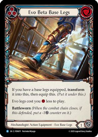 Evo Beta Base Legs (Blue) (PEN071) Cold Foil