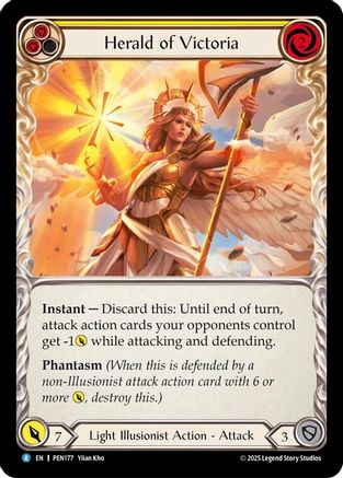 Herald Of Victoria (Yellow) (PEN177) Rainbow Foil