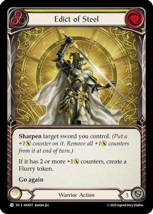 Edict Of Steel (Yellow) (AHA017)