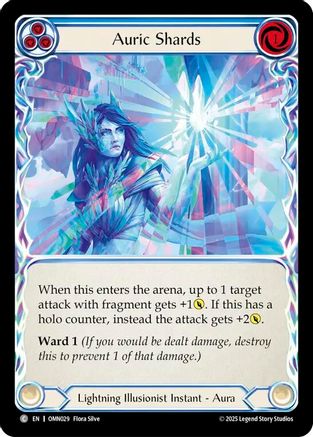 Auric Shards (Blue) (OMN029) Rainbow Foil