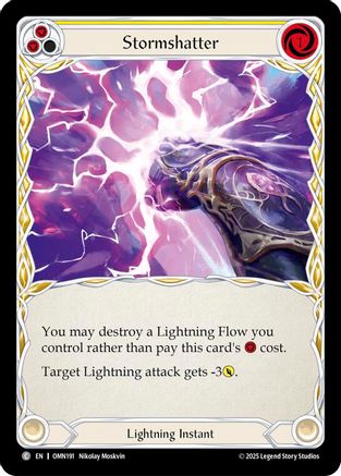 Stormshatter (Yellow) (OMN191) Rainbow Foil