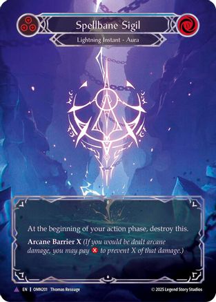 Spellbane Sigil (Blue) (Marvel) (OMN201) Cold Foil
