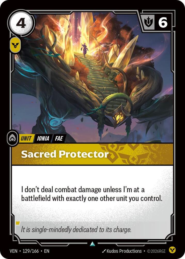 Sacred Protector Rainbow Foil