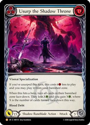 Usurp the Shadow Throne (IAR110) Rainbow Foil