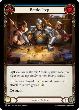 Battle Prep (Blue) (IAR235) Rainbow Foil