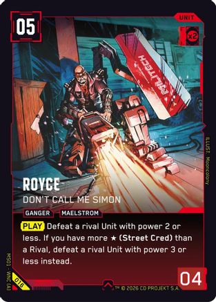 Royce - Don't Call Me Simon (016) - Welcome to Night City Retail