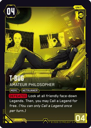 T-Bug - Amateur Philosopher (006) - The Heist Retail Starter Deck