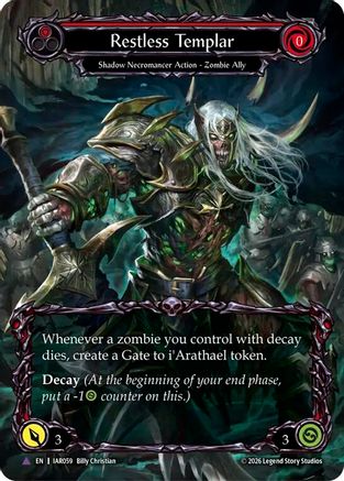 Restless Templar (Marvel) (IAR059) Cold Foil