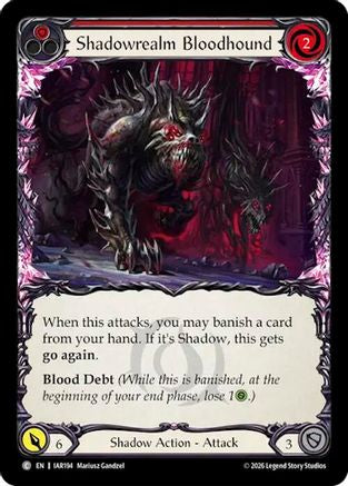 Shadowrealm Bloodhound (Red) (IAR194) Rainbow Foil