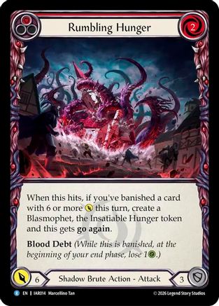 Rumbling Hunger (Red) (IAR014) Rainbow Foil