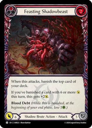 Feasting Shadowbeast (Red) (IAR023) Rainbow Foil